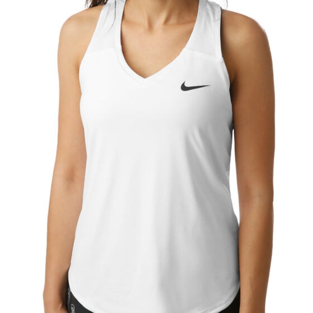 Nike Pure Tennis Tank - White Size Small